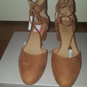 Brown pumps